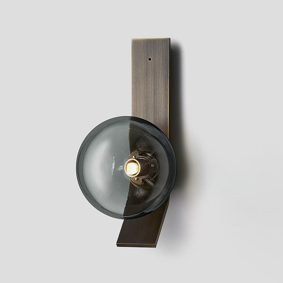 Simple black deals wall sconce