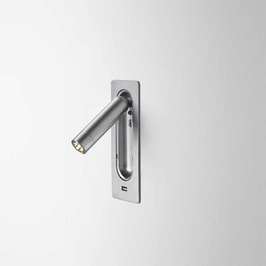 Led tube light wall outlet mount